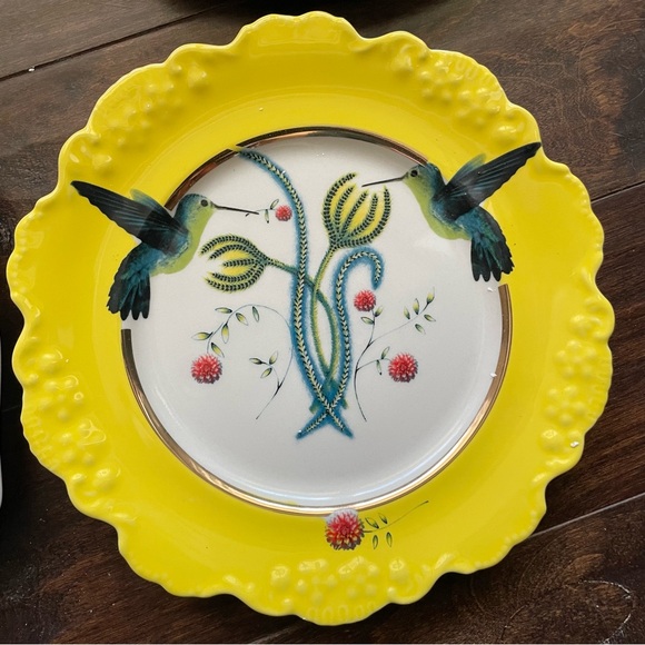 Vintage Anthropologie Lou Rota NATURE TABLE DESSERT PLATE Set of 6 - Picture 6 of 16